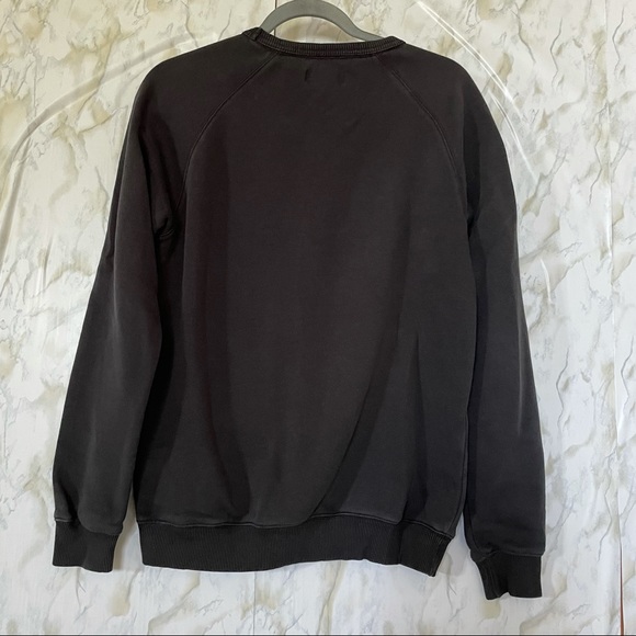 Adidas small stripe trefoil logo pullover sweater long sleeve black white active - Picture 5 of 7